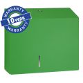 MERIDA STELLA DUO GREEN LINE toilet paper dispenser with a holder for leftover paper roll, max. roll diameter 20 cm, green